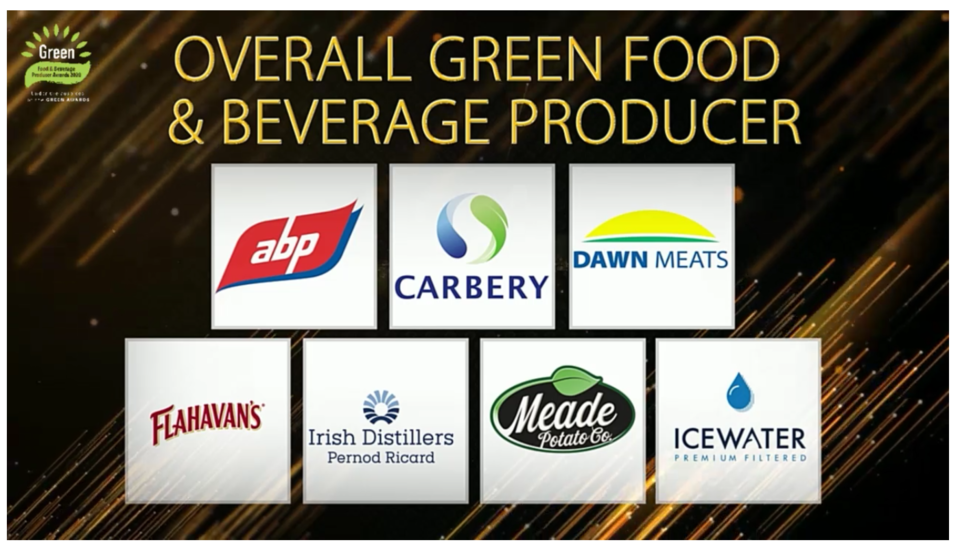 logos of companies shortlisted for the Food and Beverage producers awards