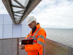 Veolia engineer working onsite