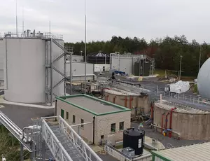 Anaerobic digestion sludge treatment facility