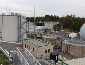 Anaerobic digestion sludge treatment facility