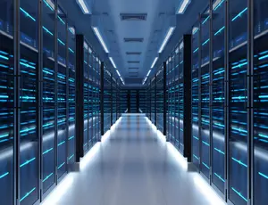A data hall in a data centre | Veolia 360 offer for resilient data centres