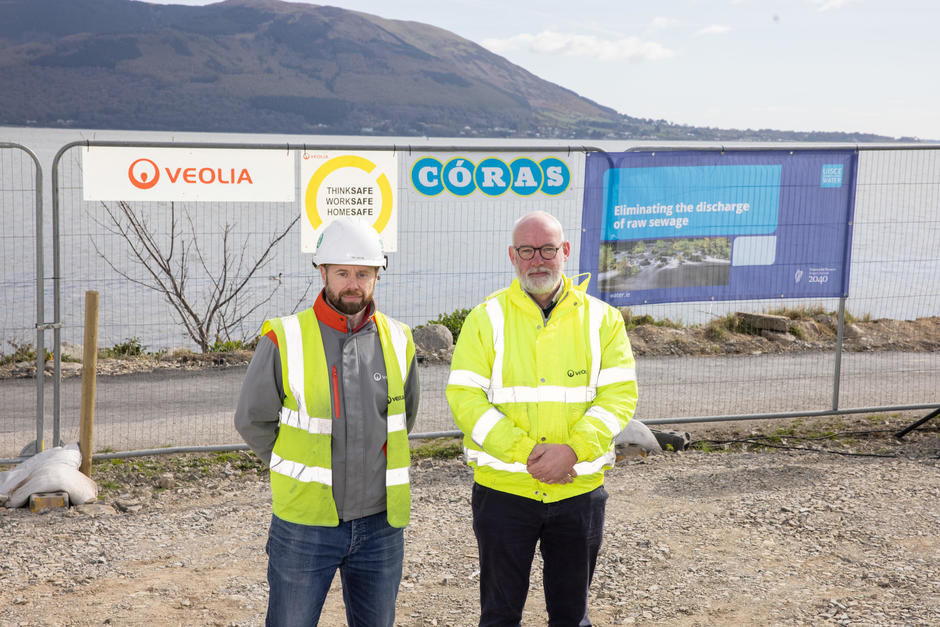 Veolia team on site in Omeath WwTP