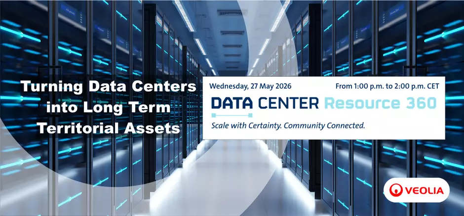 Image promoting Veolia Data Centre 360 live online event