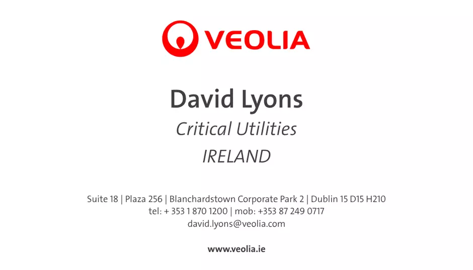 Dave Lyons | Critical Utilities | Business Card