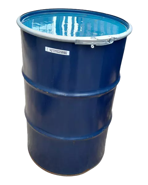Metal drum for hazardous waste