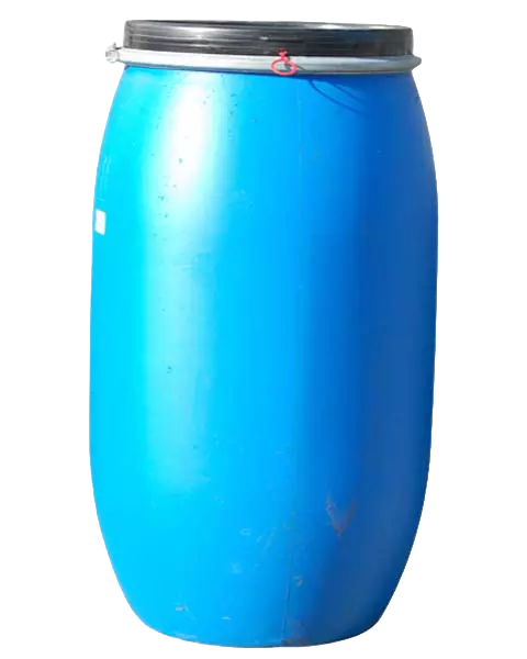 Plastic drum for hazardous waste