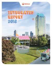 Cover of Veolia's 2018 Integrated Report