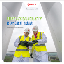 Cover of the Veolia Ireland Sustainability Report 2018